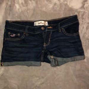 Dark wash Hollister Jean Shorts